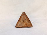 Pair of Triangular Glazed Stoneware Vases
