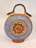 Hand-Painted Mexican Two-Spout Canteen