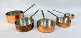 Set of Vintage Copper-Clad Measuring Cups