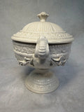 Vintage Imperial Porcelain Footed Compote Dish with Lid