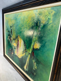 Framed Original Abstract Oil Painting