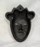 Wood Mask with Stylized Hair