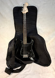 Black Squier Stratocaster Electric Guitar