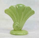 MCM Red Wing Pottery Sea Shell Fan Vase