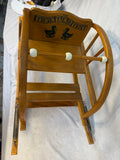 Vintage Teetertot Toddler Ricking Chair by Delphos Bending Co.