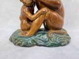 Vintage Mother Monkey and Baby Figurine