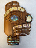 Balinese Wood Carving with Shell Inlays