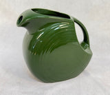 Large Fiesta Ware Disk Pitcher in Dark Green
