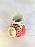 Pretty Ceramic Bird Feeder by Gail Pittman