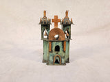 3 Miniature Copper Churches