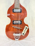 Custom Made Mini Hollow Body Bass Guitar - Left-Handed