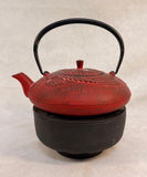 Japanese Style Cast Iron Teapot with Warmer Base