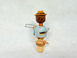 Set of 3 Vintage Mechanical Novelty Wine Stoppers