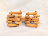 Articulating Wooden Cat Pull Toy