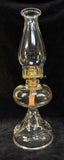 Traditional Glass and Brass Oil Lamp