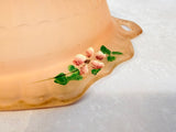 Hocking Mayfair Open Rose Frosted Pink Serving Set