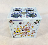 Delft Williamsburg Restoration Flower Frog Vase