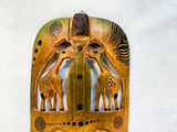 Kenyan Tribal Mask in Ochre and Black