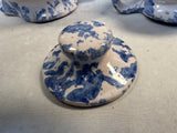 Bybee Blue and White Spongeware Pottery Set