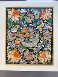 Framed Chinese Rank Badge Embroidery No. 1