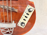 Custom Made Mini Hollow Body Bass Guitar - Left-Handed