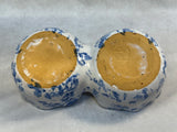 Bybee Blue and White Spongeware Pottery Set