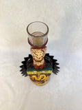 Grupo Corona Aztec Eagle Warrior Tequila Decanter Shot Glass
