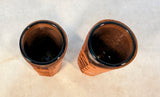 Mexican Leather-Wrapped Shot Glasses - Set of 2