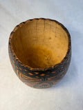Hand-Painted Gourd Vessel