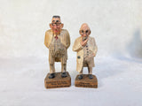 Hand-Carved Wooden Doctor Figures - Set of 8
