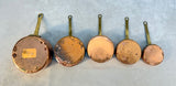Set of Vintage Copper-Clad Measuring Cups