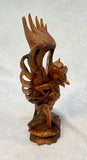 Hand-Carved Garuda Wood Statue