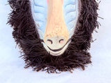 Hand-Painted Papier Maché Mandrill Monkey Mask