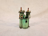 3 Miniature Copper Churches