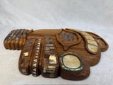 Balinese Wood Carving with Shell Inlays