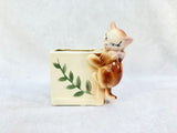 Climbing Kitten Figural Planter