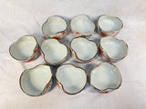Vintage Japanese Hand-Painted Soup Bowls - Set of 10