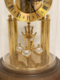 Vintage Elgin German S. Haller Anniversary Glass Dome Clock