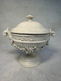 Vintage Imperial Porcelain Footed Compote Dish with Lid