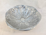 Wilton Armetale CAbbage Leaf Salad Bowl with Serving Utensils