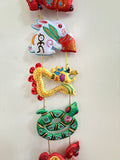 Chinese Zodiac Animals Wall Hanging - 5 Feet Long