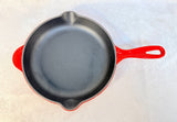 Le Creuset Red Enameled Cast Iron 9" Skillet #23 - Like New!
