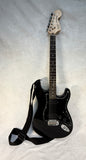 Black Squier Stratocaster Electric Guitar