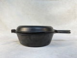 Lodge Cast Iron #8CF Combo Skillet Chicken Fryer W/ Lid