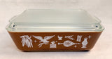 Pyrex Early American 1.5 Quart Casserole Dish with Lid