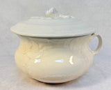 Antique Dresden Semi-Porcelain Chamber Pot