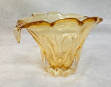 Murano Style Teleflora Amber Vase