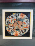 Framed Chinese Embroidery Medallion