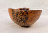 Giraffe Drinking From Bowl African Art