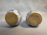 Bybee Blue and White Spongeware Pottery Set